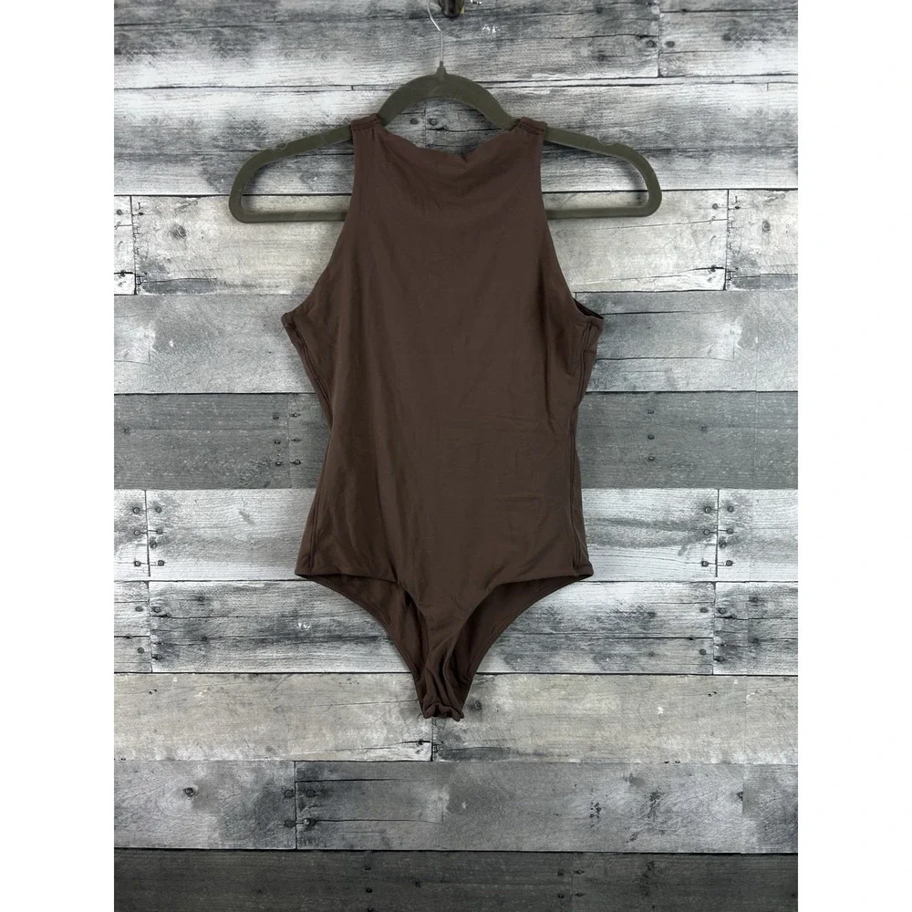 Skims Medium Brown One Piece Bathing Suit